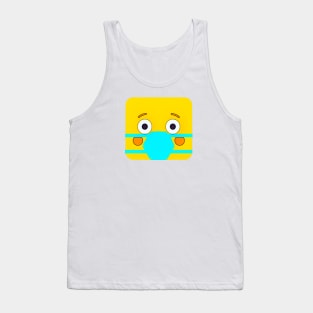 Masked Block Head Tank Top